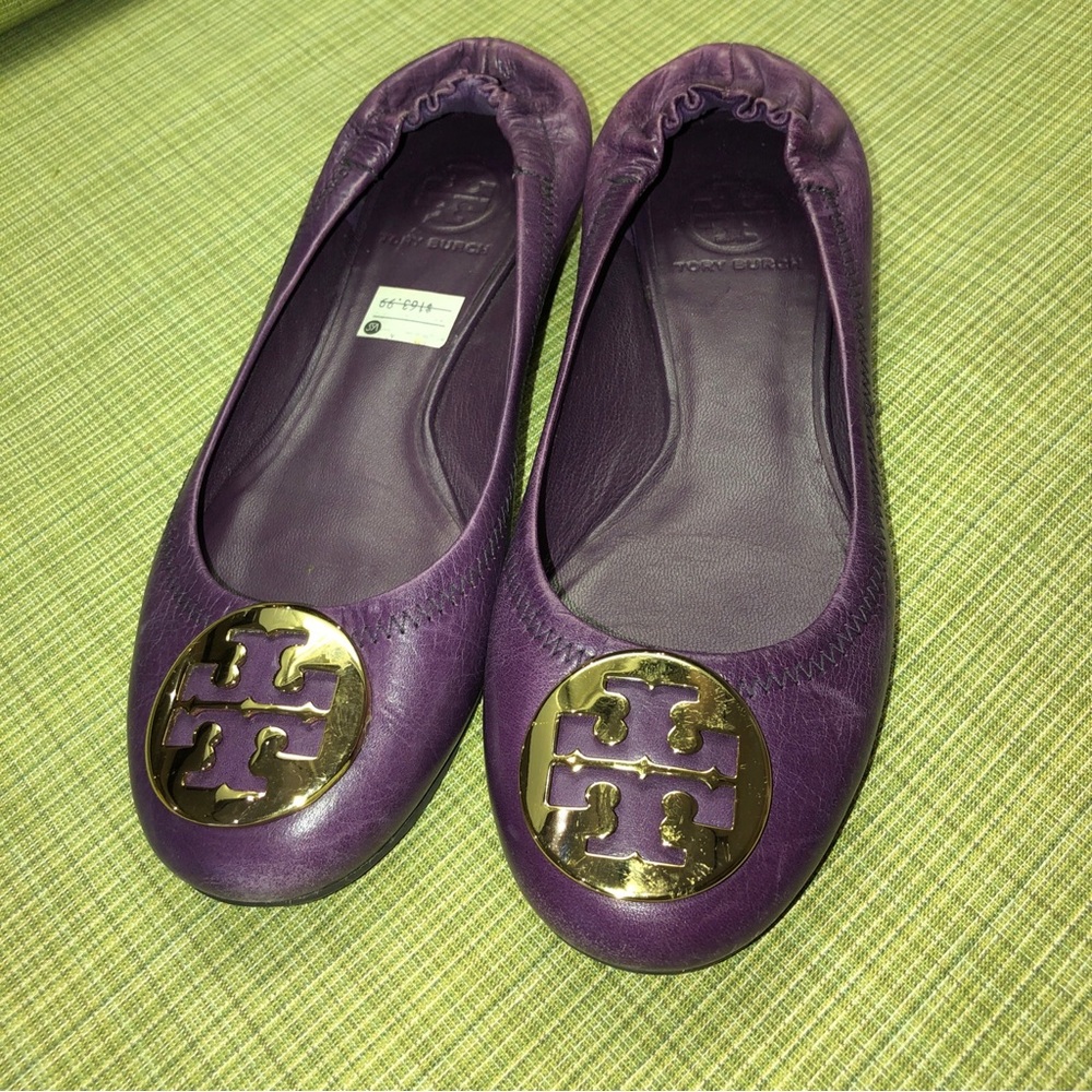 Tory Burch sz7 purple ballet flats